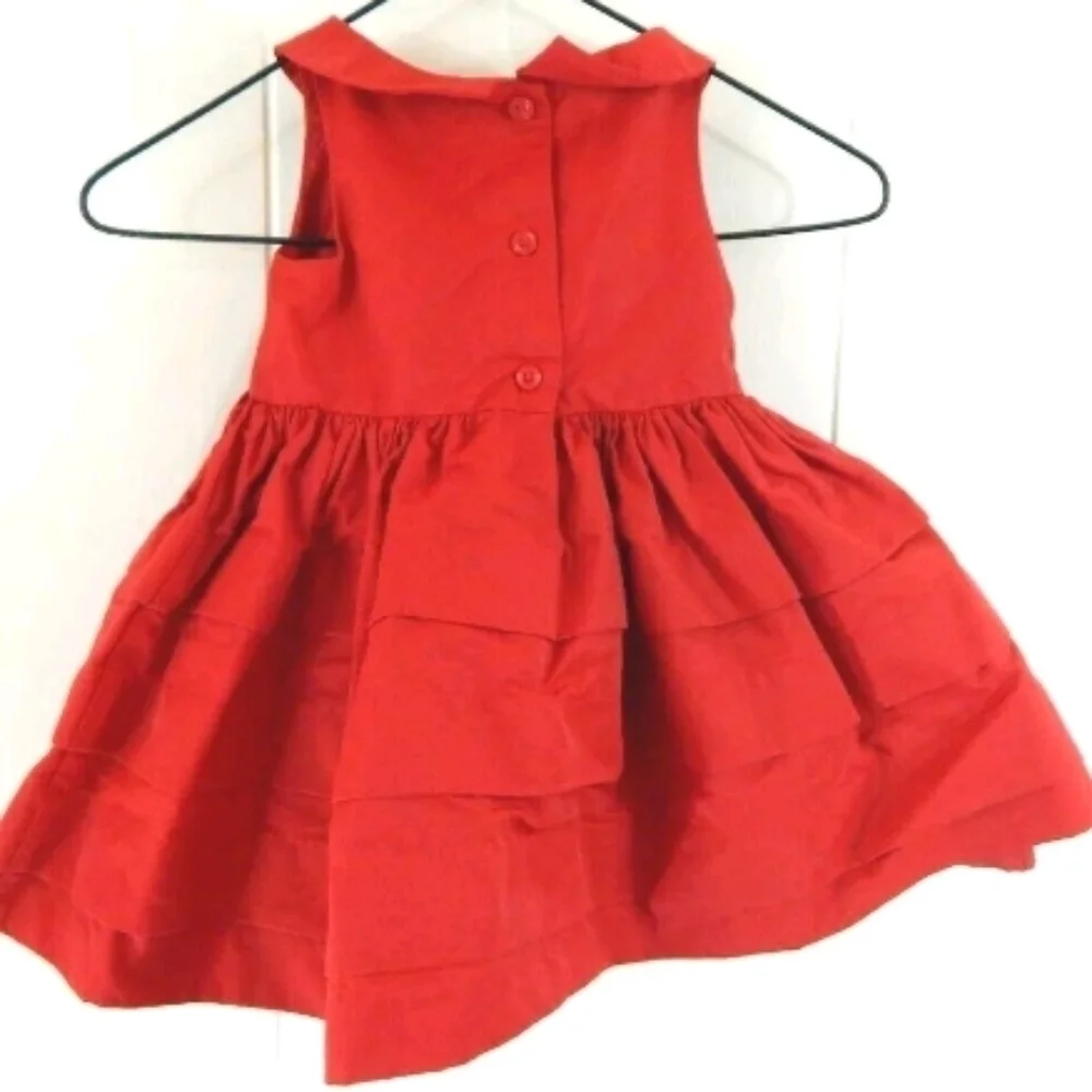 Janie and Jack Girls Red Tiered Formal Dress